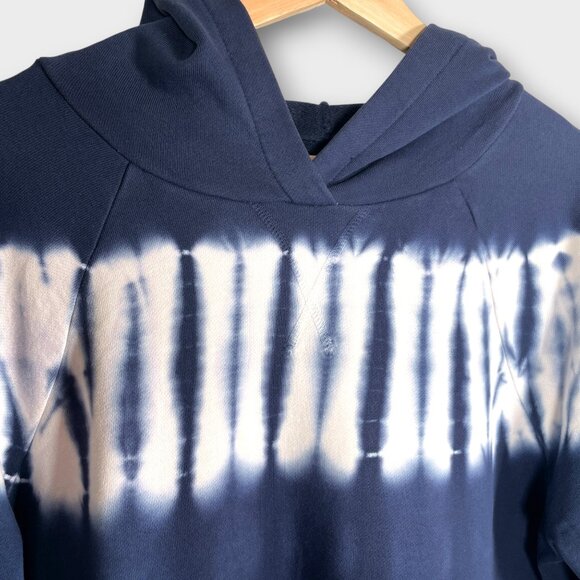 Madewell Tie Dye Hoodie LARGE Blue 100% Cotton Retro - Picture 2 of 9